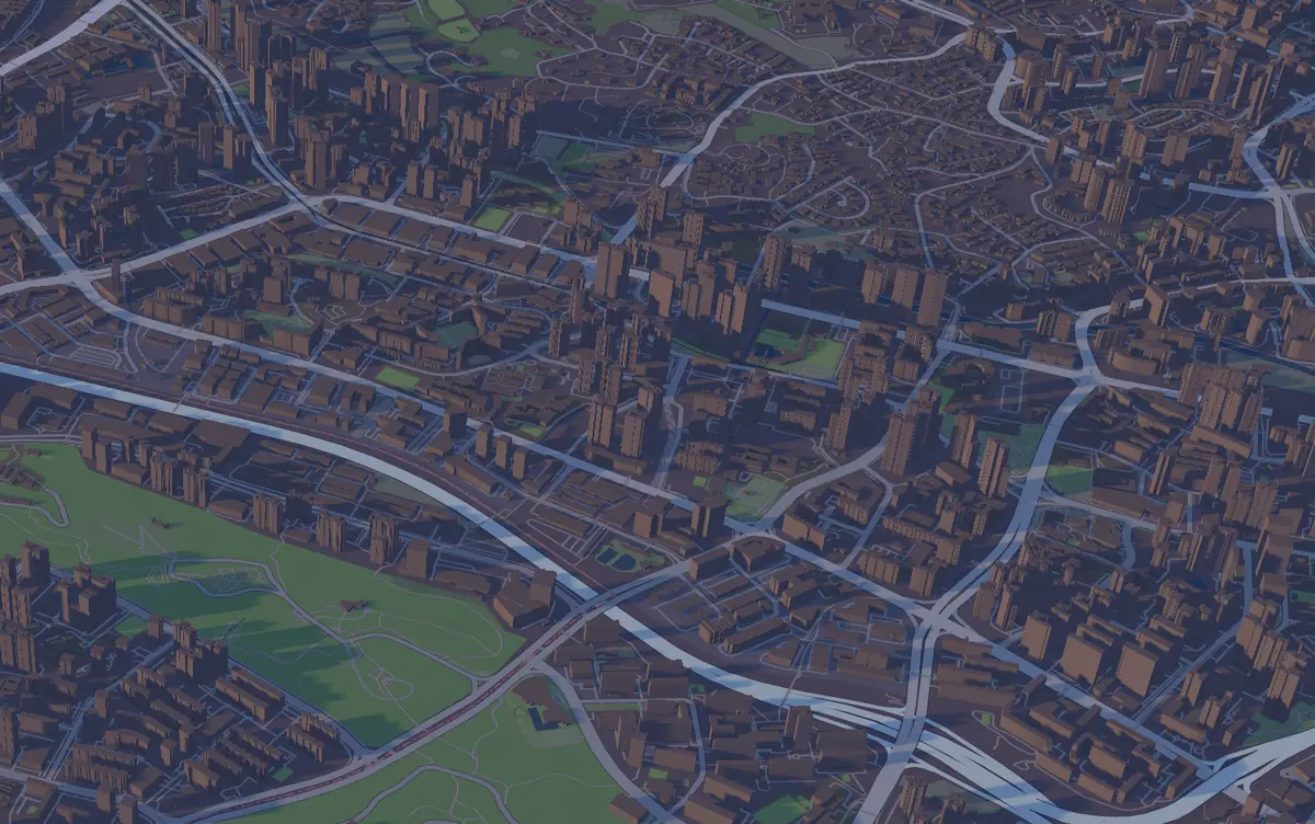 The map of Oakwood Hills in Night of the Murderers with the post office as the active location